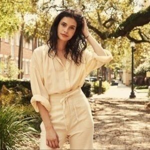 Doen Silk Wide Leg Pants NWT